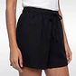 Short Mujer Lino Basic Negro - Miniatura 4