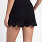Short Mujer Tejido Macramé Negro - Miniatura 3