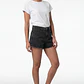 Short Mujer Denim Desflecado Negro - Miniatura 4