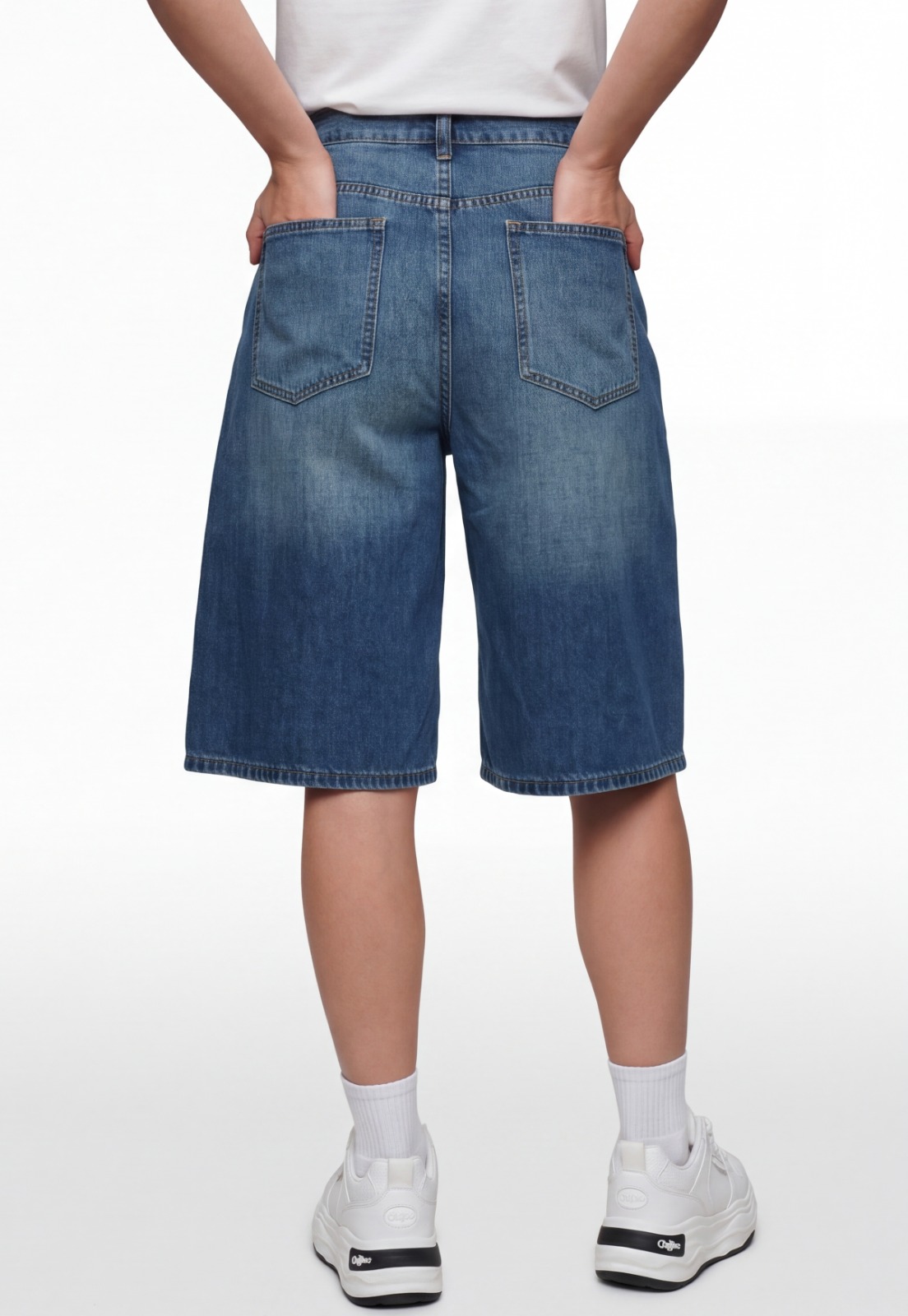 Short Mujer Denim Mega Baggy Azul 2