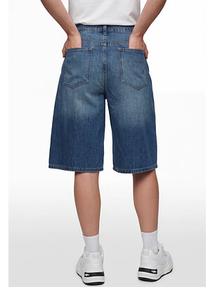 Short Mujer Denim Mega Baggy Azul