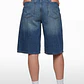 Short Mujer Denim Mega Baggy Azul - Miniatura 2