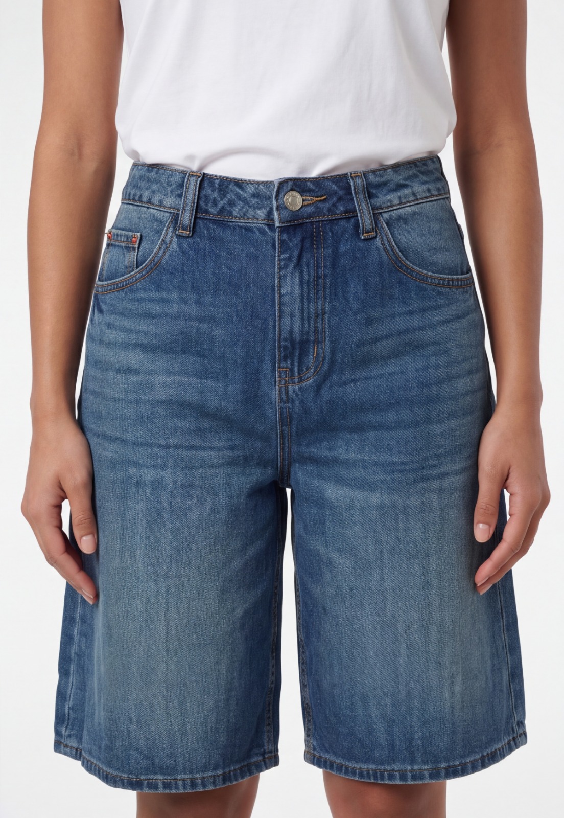 Short Mujer Denim Mega Baggy Azul 3