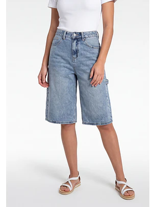 Short Mujer Denim Carpintero Celeste