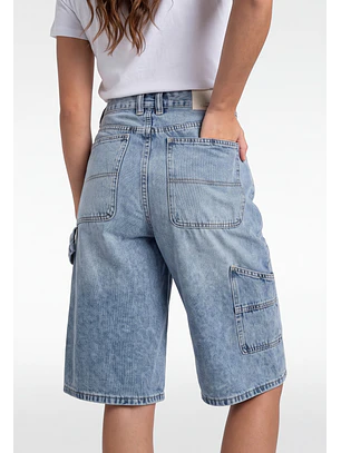 Short Mujer Denim Carpintero Celeste