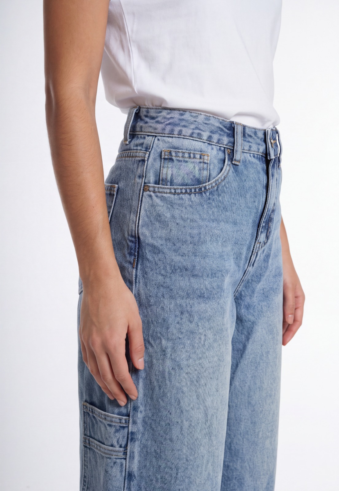 Short Mujer Denim Carpintero Celeste 3