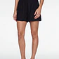 Short Mujer Sastrero Lino Negro - Miniatura 1