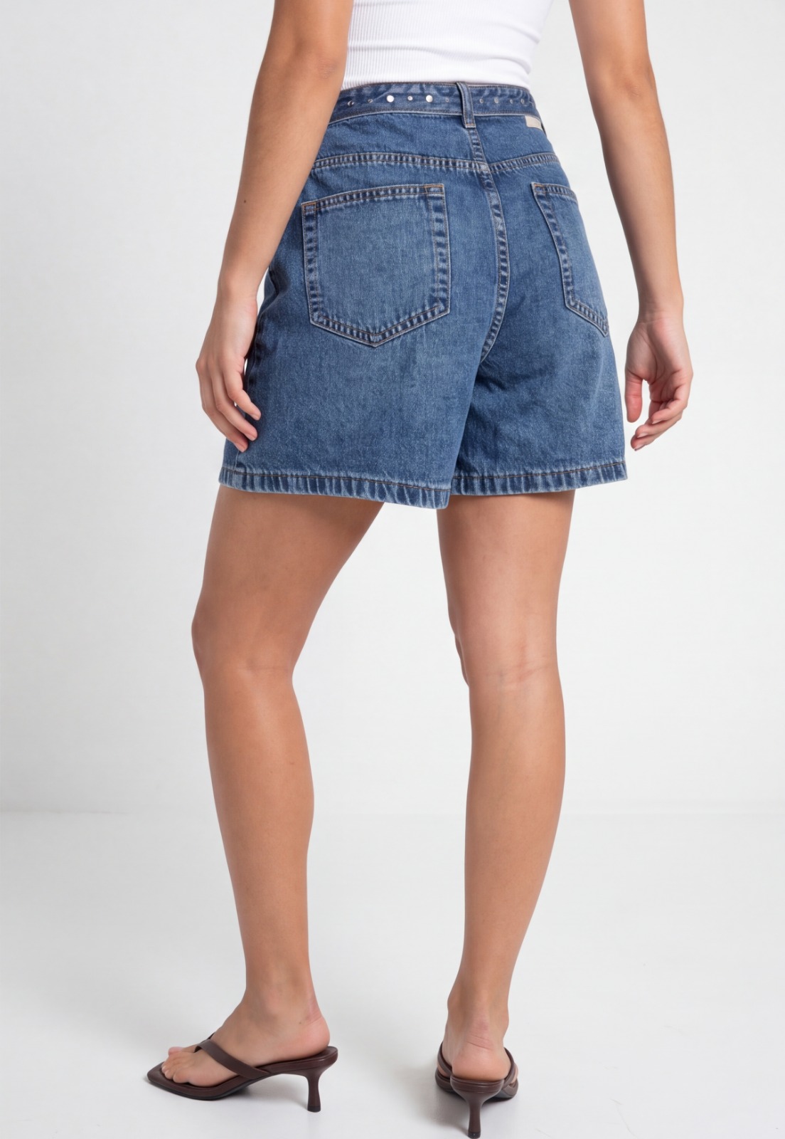 Short Mujer Denim Loose Azul 2