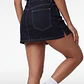 Falda Mujer Short Raw Denim Azul - Miniatura 2