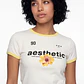 Polera Mujer Baby Tee Hibisco Crudo - Miniatura 3