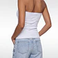 Peto Mujer Rib Halter Blanco - Miniatura 2