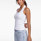 Peto Mujer Rib Halter Blanco - Miniatura 1