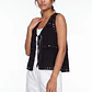 Blusa Mujer Tachas Negro - Miniatura 1