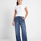 Jeans Mujer Baggy Bolsillo Parche Azul - Miniatura 4