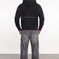 Polerón Hombre Boxy Fit Costuras Negro - Miniatura 3