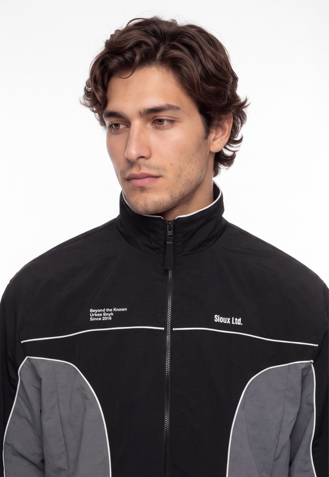 Chaqueta Hombre Técnica Cierre Negro 4