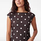 Polera Mujer Dots Café - Miniatura 3