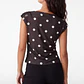 Polera Mujer Dots Café - Miniatura 2