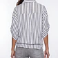Blusa Mujer Listada Lino Blanco - Miniatura 2