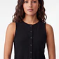Peto Mujer Botones Negro - Miniatura 3
