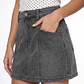 Falda Mujer Short Denim Gris - Miniatura 3