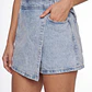 Falda Mujer Denim Argolla Cruzada Celeste - Miniatura 3