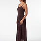 Vestido Mujer Corte Cintura Café - Miniatura 4