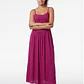 Vestido Mujer Corte Cintura Magenta - Miniatura 4
