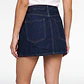 Falda Mujer Denim Raw Cruzada Azul - Miniatura 2