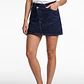 Falda Mujer Denim Raw Cruzada Azul - Miniatura 1