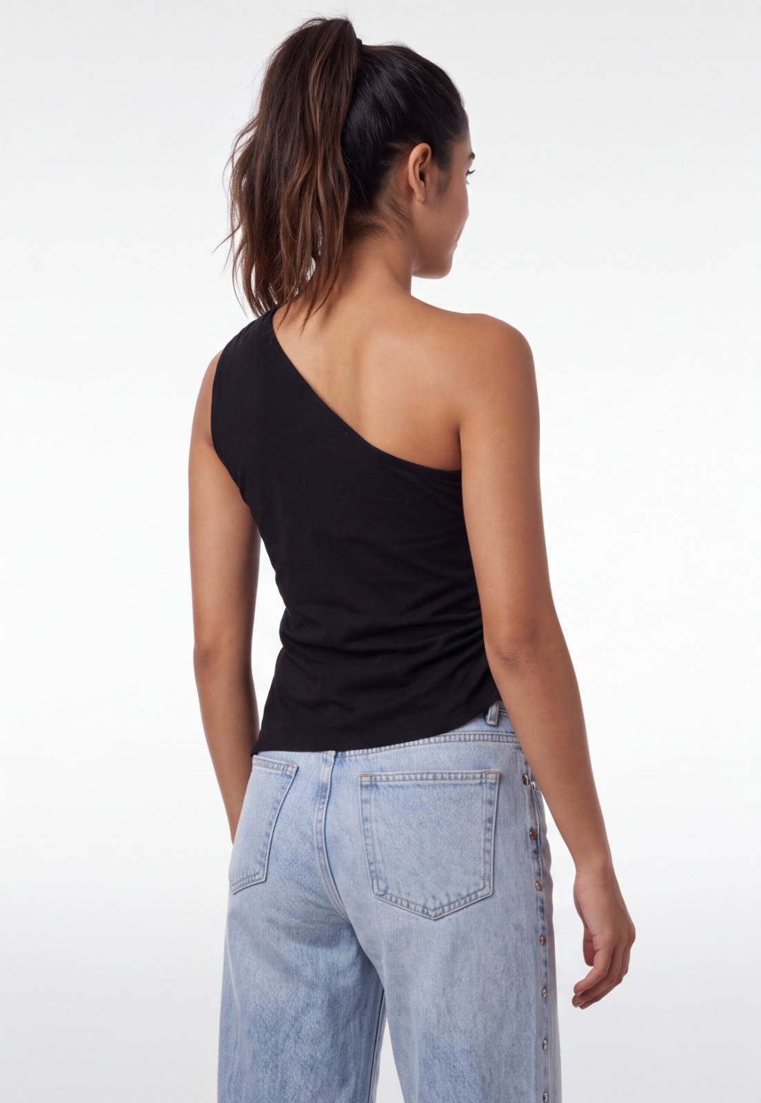 Peto Mujer Hombro Hebilla Negro 2