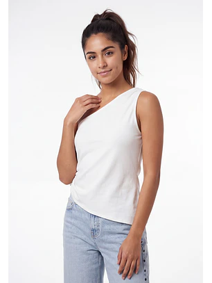 Peto Mujer Hombro Hebilla Crudo