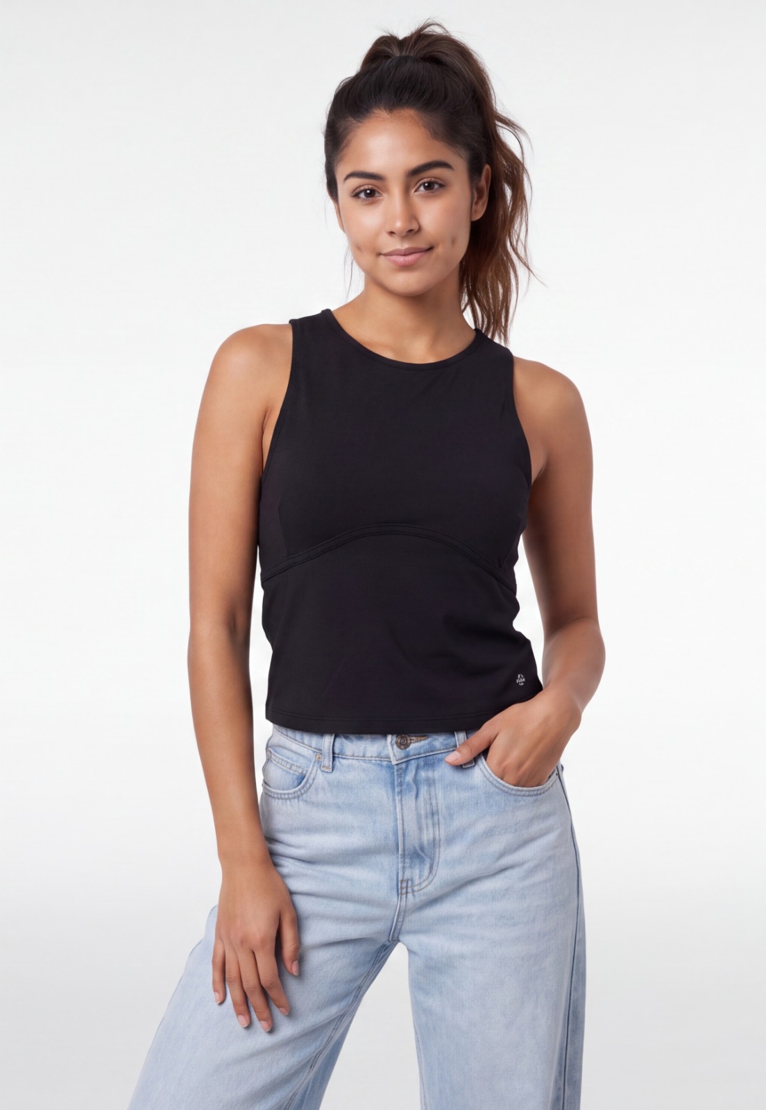 Peto Mujer Corte Busto Negro 1