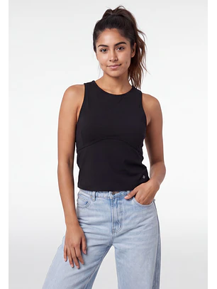 Peto Mujer Corte Busto Negro
