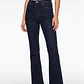 Jeans Mujer Raw Flare Tiro Alto Azul - Miniatura 1