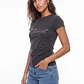 Polera Mujer Tachas Recogido Costados Acero - Miniatura 1