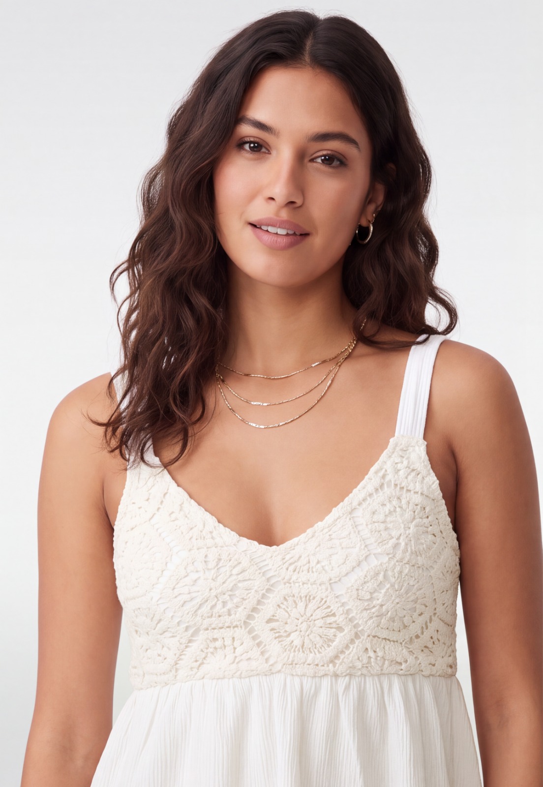 Peto Mujer Pabilo Fantasía Macramé Blanco 3