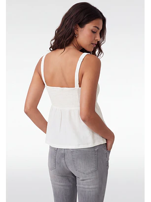 Peto Mujer Pabilo Fantasía Macramé Blanco