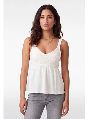 Peto Mujer Pabilo Fantasía Macramé Blanco