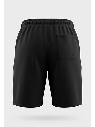 Bermuda Hombre Jort Franela Interlock Negro