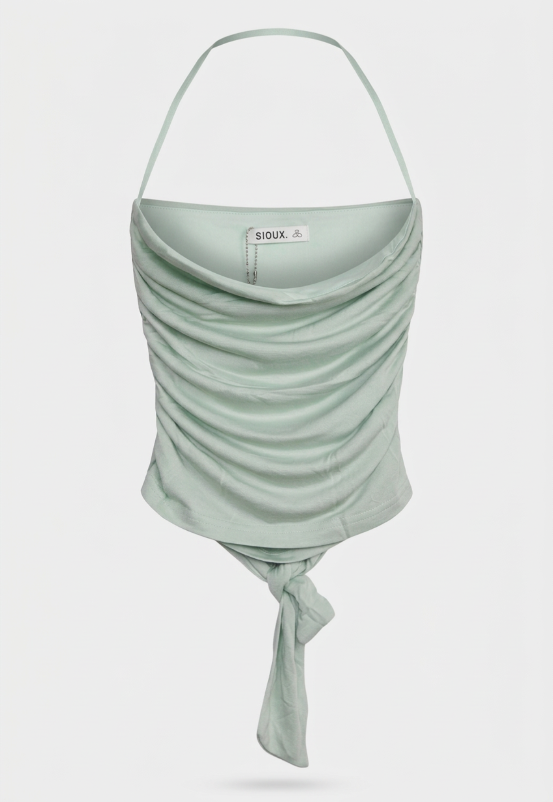 Peto Mujer Strapless Amarra Delantero Menta 1