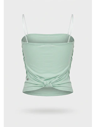 Peto Mujer Strapless Amarra Delantero Menta