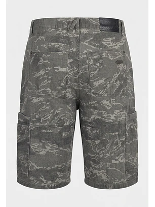 Bermuda Hombre Jort Camuflado Gris