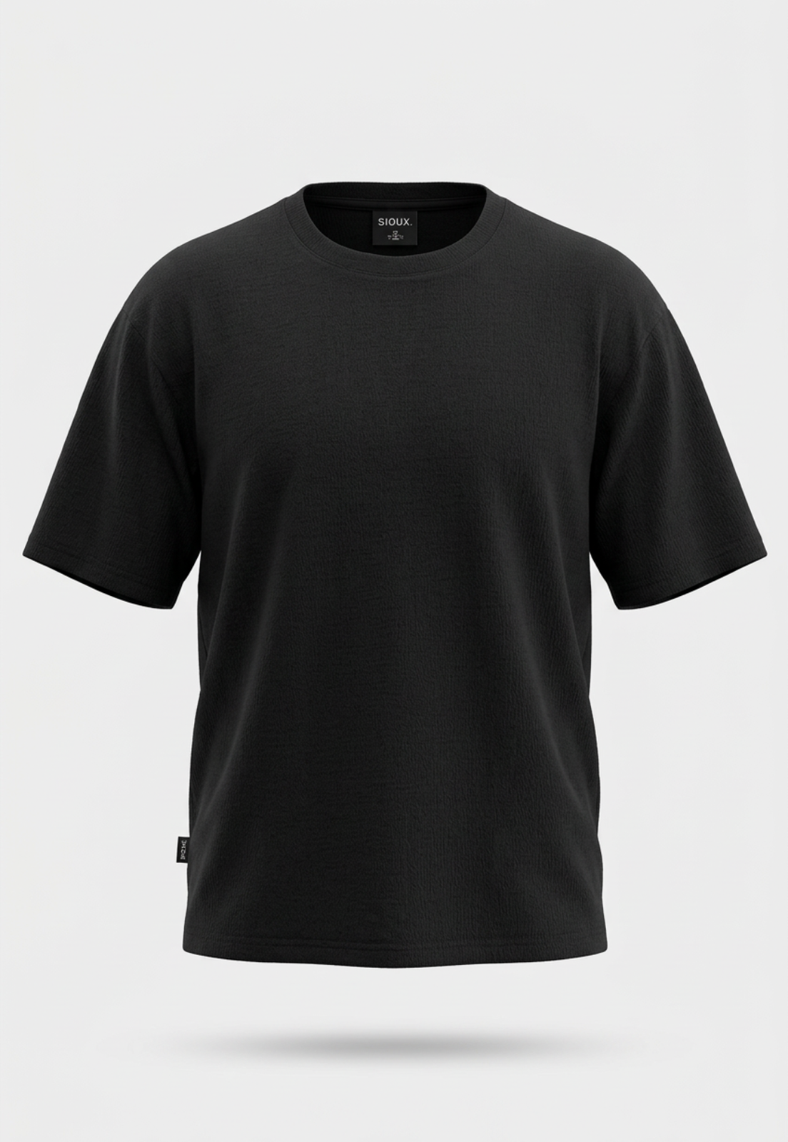 Polera Hombre Tela  Negro 1