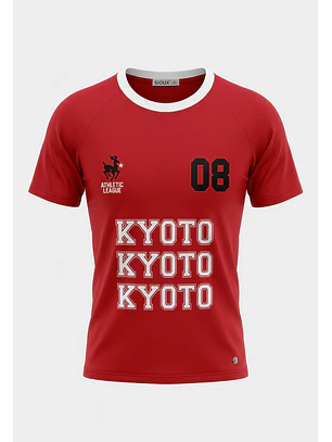 Polera Mujer Estampado Japan Rojo