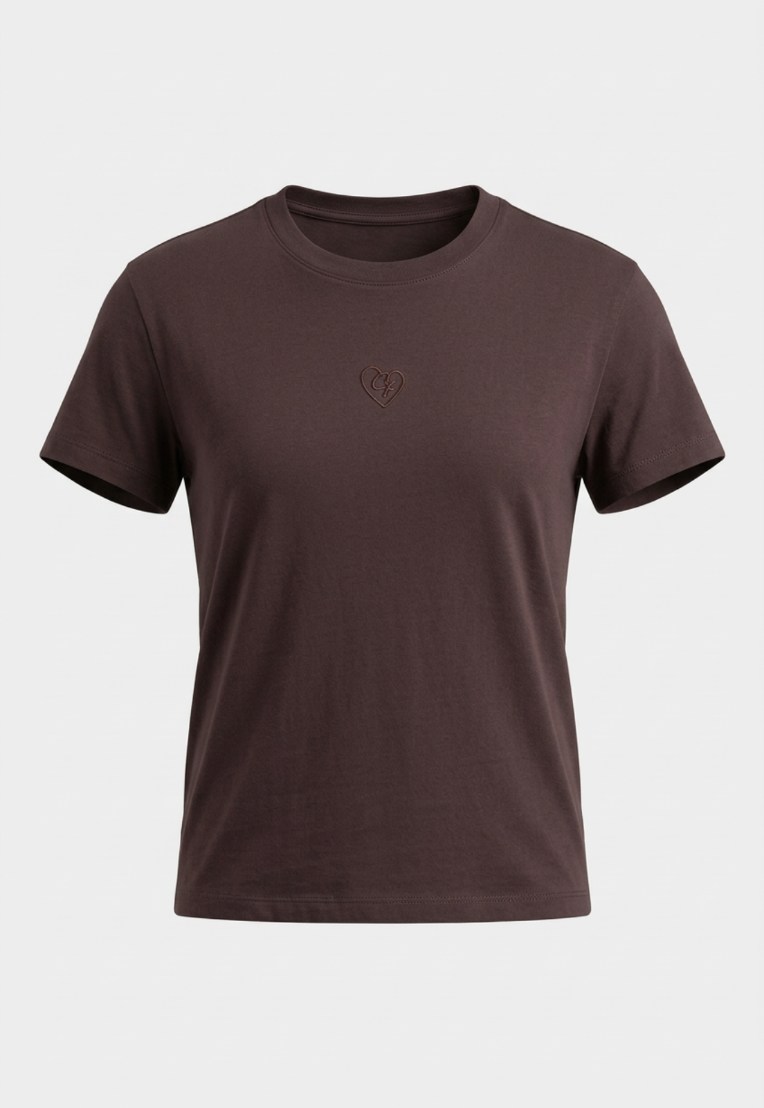 Polera Mujer Loose Fit Basic Café 1