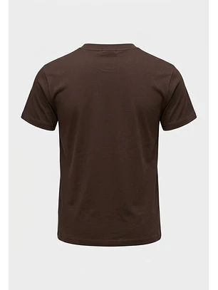 Polera Mujer Loose Fit Basic Café