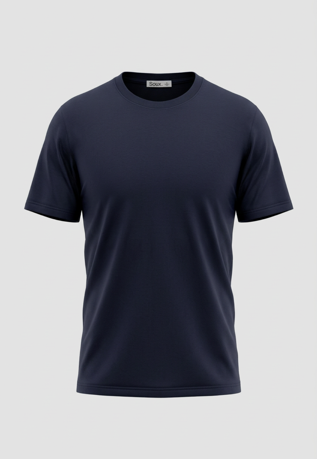 Polera Hombre Slim Fit Azul 1