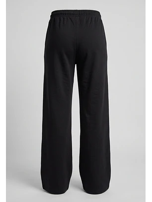 Pantalón Buzo Mujer Wide Leg Soft Negro Training