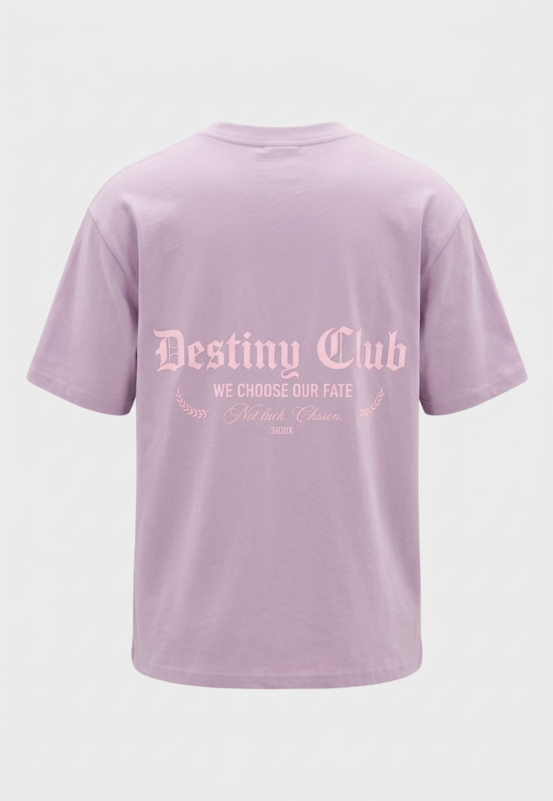 Polera Hombre Boxy Fit Basic Espalda Lila 1